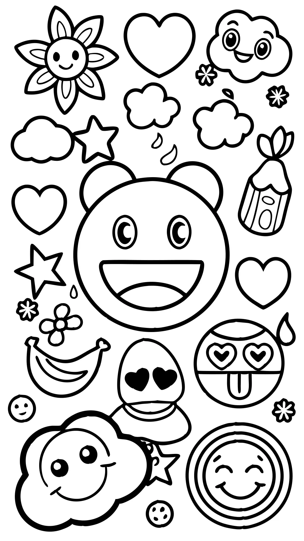 coloring emoji pages